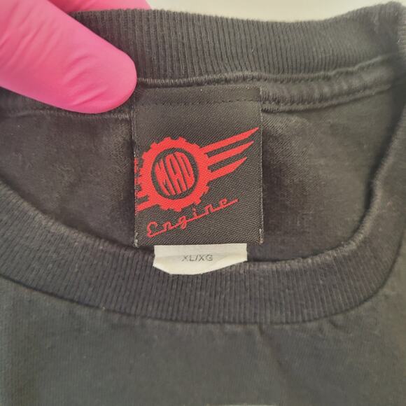 Y2K 2010 Benjamin Franklin T-Shirt Mens M (Tagged XL) Boxy Cropped Fit - Picture 6 of 7